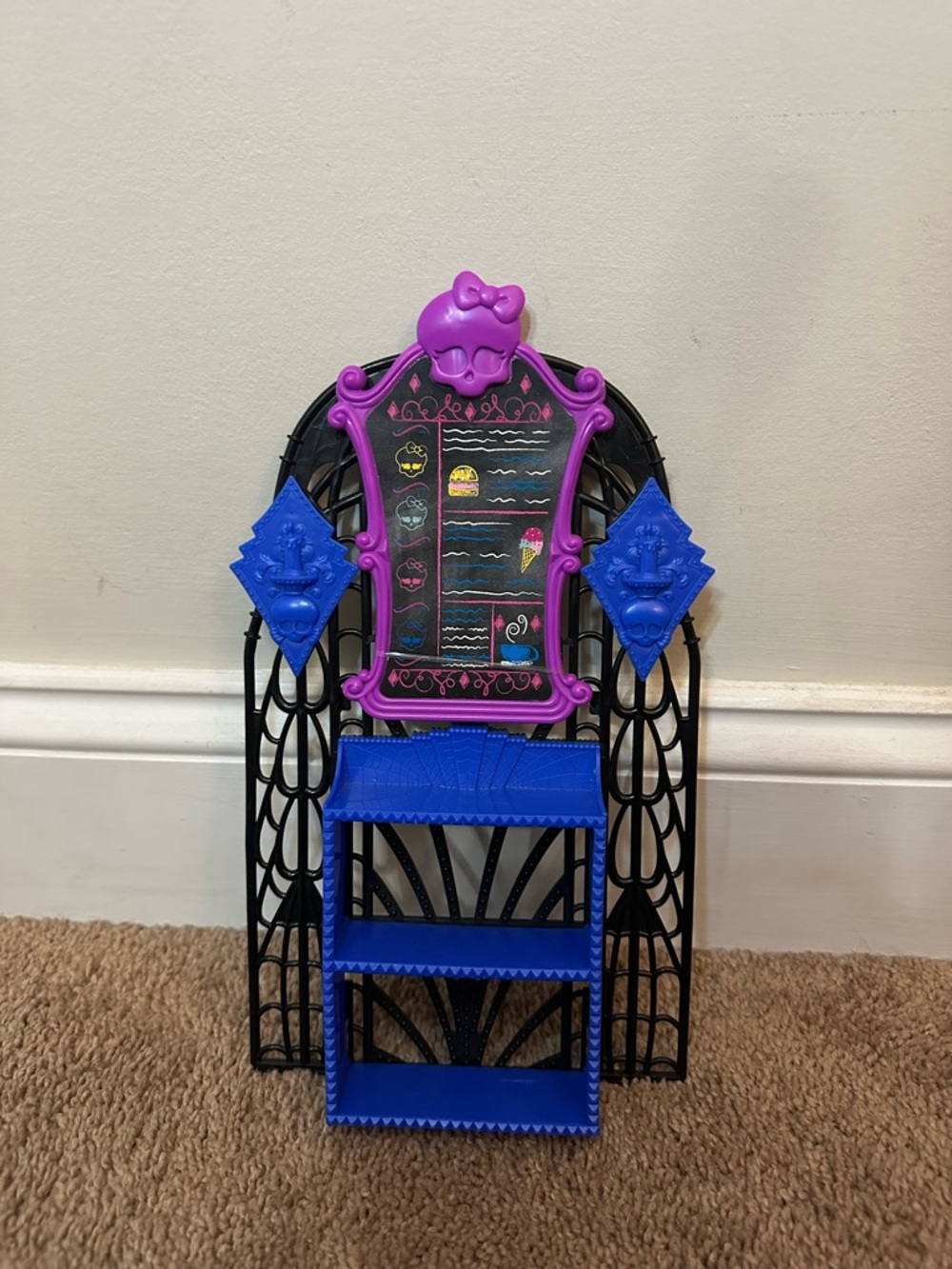 Mattel Monster High Scream and Sugar Cafe Playset Menu Piece Only